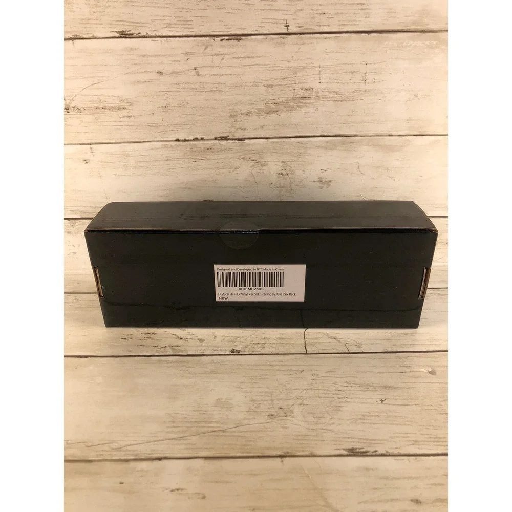 Hudson Hi-Fi LP Vinyl Record Wall Display Shelves 6 Pack Black New X001MEVM0L